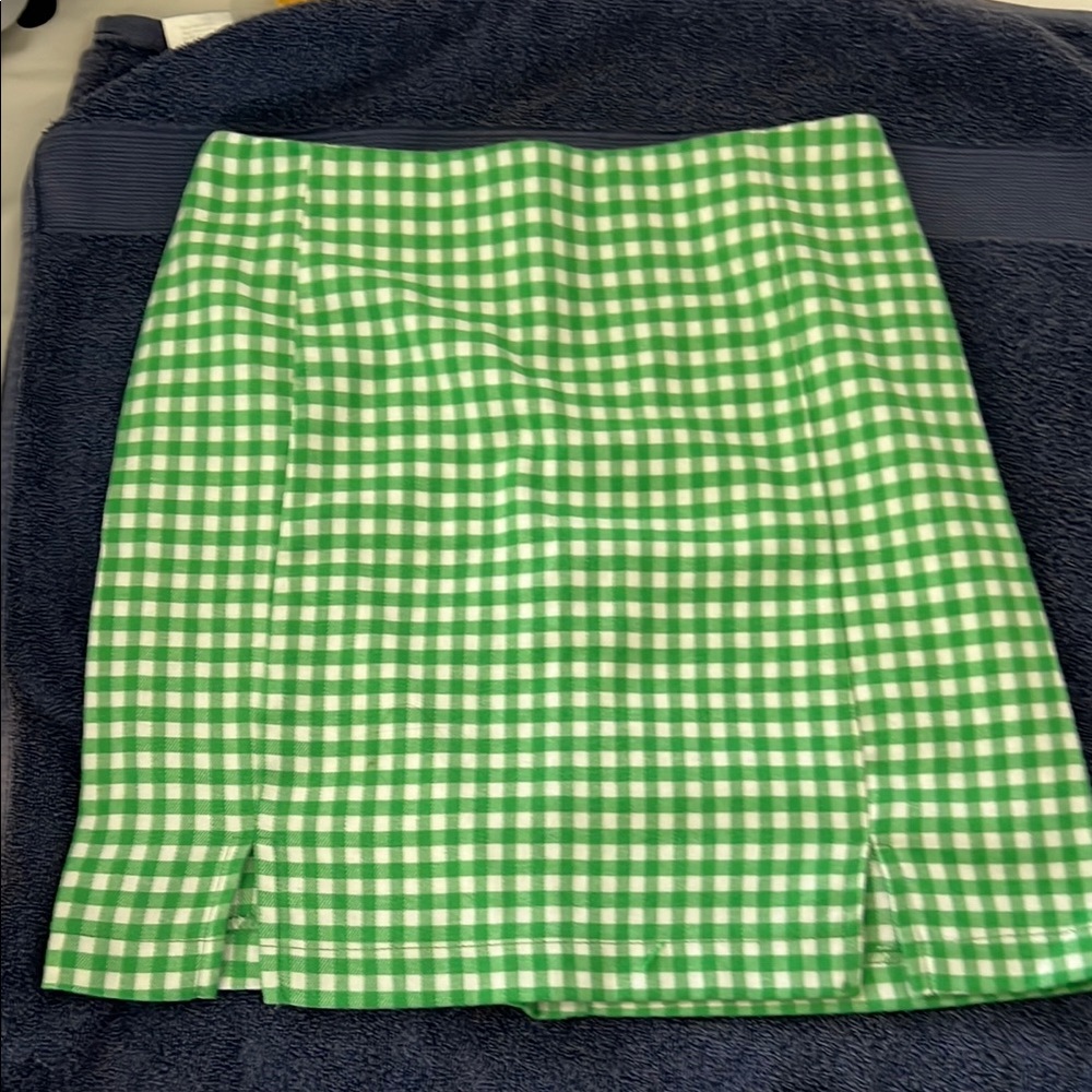 Green Checkered Skirt